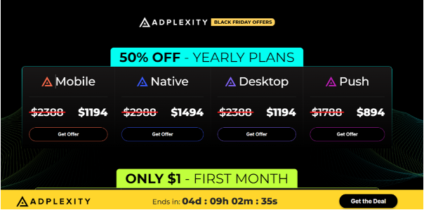 Adplexity Desktop Black Friday