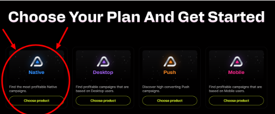 Scroll Down To The Plan Options