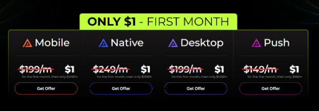 Get Your First Month At $1