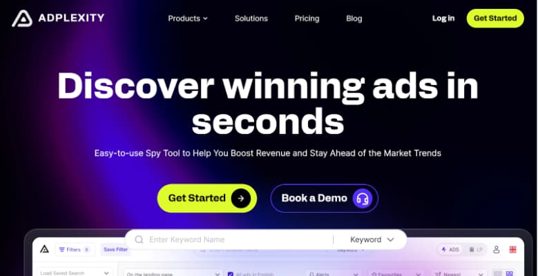 AdPlexity Homepage