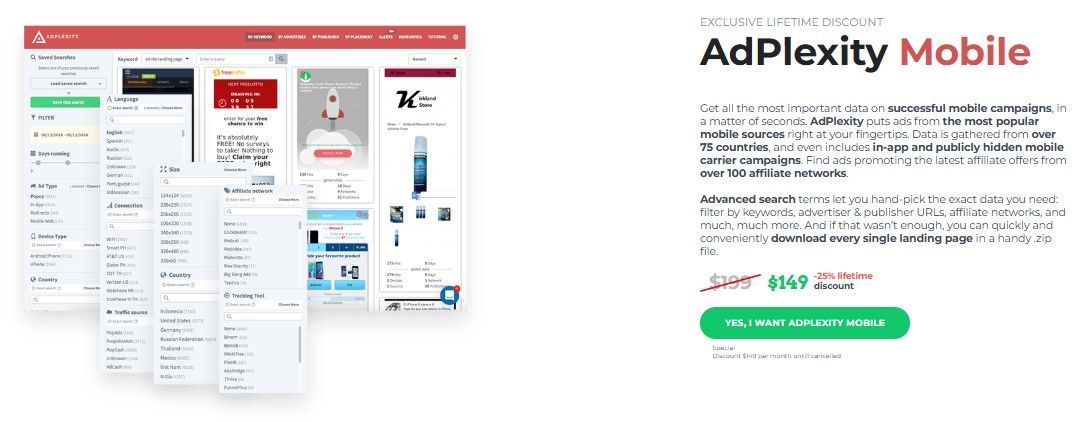 AdPlexity Mobile 25% off Lifetime Discount