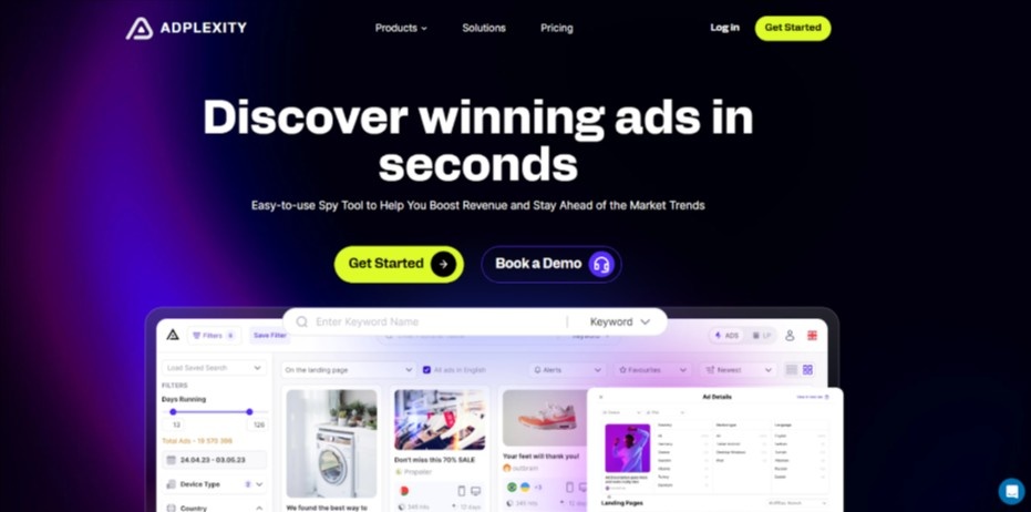 AdPlexity Homepage 