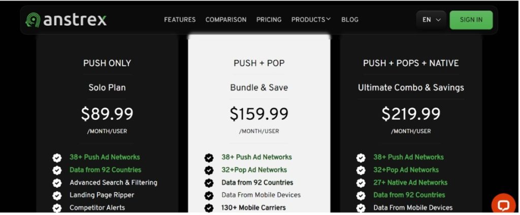 Push pricing