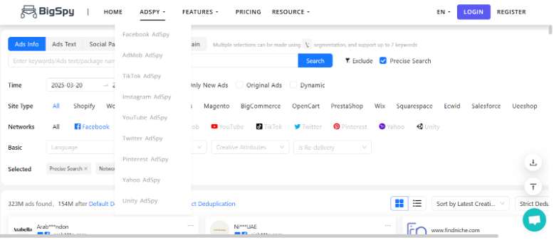 BigSpy - Ad Types