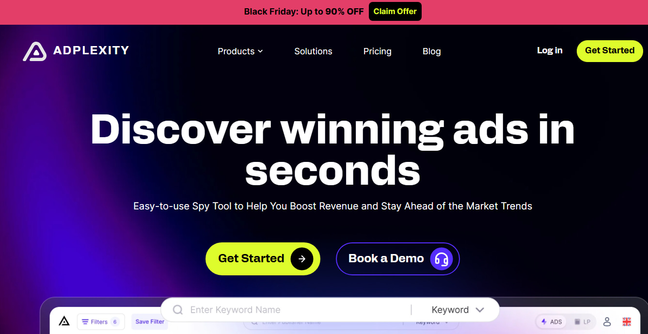 Adplexity Black Friday Page